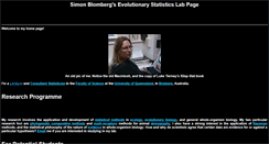 Desktop Screenshot of evolutionarystatistics.org