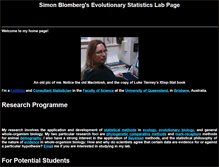 Tablet Screenshot of evolutionarystatistics.org